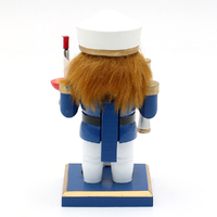 16cm Blue & White Captain Nutcracker image