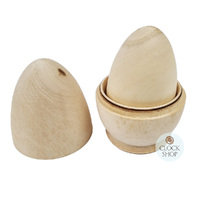 Woodburn Egg Russian Dolls- Blank 14cm (Set Of 5) image