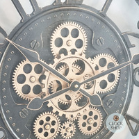 50cm Norris Black Moving Gear Clock By COUNTRYFIELD image