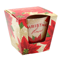 8.5cm Christmas Flower Scented Candle image
