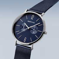 Gift Set- 40mm Arctic Sailing Set Blue Mens Watch With Bracelet By BERING image