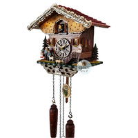 Heidi House LED Battery Chalet Cuckoo Clock 23cm By TRENKLE image