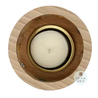 Wooden Tealight Lantern With Seiffen Church Motif By Richard Glässer image
