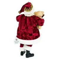 28cm Red & Gold Standing Santa Claus image