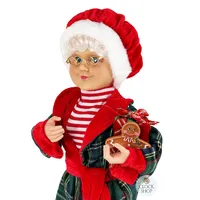 45cm Standing Mrs. Santa Claus In Dressing Gown image