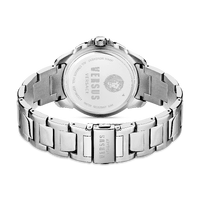 45mm Arrondissement Silver Mens Watch With Black & Crystal Dial By VERSACE image