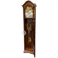 Walnut Grandfather Clock With Westminster Chime By HERMLE (Small Marks) image