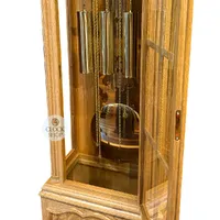 Light Oak Grandfather Clock With Westminster Chime By HERMLE image
