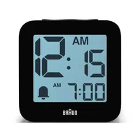 7.7cm Black Speaking Digital Alarm Clock By BRAUN image