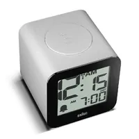 7.7cm White Speaking Digital Alarm Clock By BRAUN image