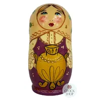 Zagorsk Country Russian Dolls With Vase 11cm (Set Of 5) image
