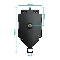 Euroshaft Pendulum Sweep Clock Movement (17mm Shaft) image
