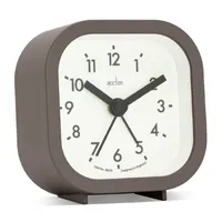 8cm Robyn Grey Analogue Alarm Clock By ACCTIM image