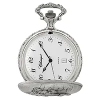 48mm Rhodium Unisex Pocket Watch With Chevrolet By CLASSIQUE (Arabic) image