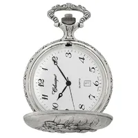 48mm Rhodium Unisex Pocket Watch With Miner By CLASSIQUE (Arabic) image