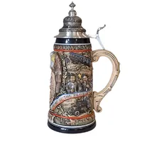 250th Anniversary Of The United States Of America Multi-Coloured Beer Stein With Baroque Pewter Lid 1.2L By KING image