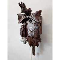 Goat & Marmot 1/4 Hour 1 Day Mechanical Carved Cuckoo Clock 28cm By TRENKLE image