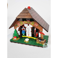 14cm Chalet Weather House Tudor Style By TRENKLE image