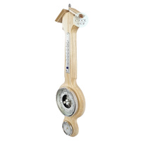 55cm Ash Traditional Weather Station With Barometer Thermometer & Hygrometer By FISCHER image