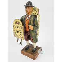 35cm Whistling Clock Peddler Table Clock By ROMBA image