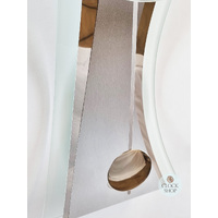 63cm Silver & Aluminium Pendulum Wall Clock By AMS  image