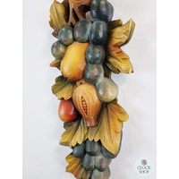 Hand Carved Hanging Fruit Medley By Thomas Eyring (Small) image