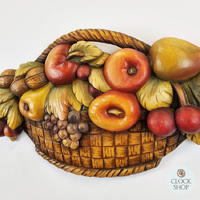 Hand Carved Fruit Bowl Medley By Thomas Eyring image