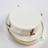 8cm Gold Oval Clock Insert With White Dial & Arabic Numerals image