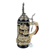 Deutschland Coat Of Arms Beer Stein With Pewter Eagle Lid 0.5L By KING image