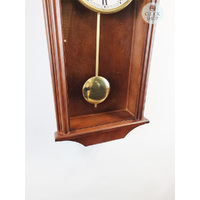 53cm Walnut Battery Chiming Wall Clock By AMS image