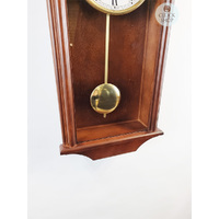 53cm Walnut Battery Chiming Wall Clock By AMS image
