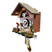 Forest Cabin Battery Chalet Kuckulino With Deer 15cm By TRENKLE image