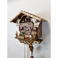 Beer Drinker & Maid Battery Chalet Cuckoo Clock 29cm By TRENKLE image