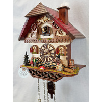 Hansel & Gretel Battery Chalet Cuckoo Clock 32cm By TRENKLE image