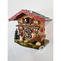 Heidi House Battery Chalet Table Cuckoo Clock 20cm By TRENKLE image