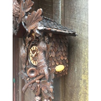 After The Hunt 8 Day Mechanical Carved Cuckoo Clock With Deer Head 45cm By Master Carvers Club image