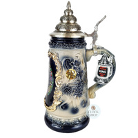Germany Coat Of Arms & Alpine Flowers Beer Stein 0.5L By KING image