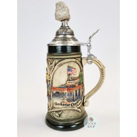 Berlin Wall Beer Stein With Genuine Berlin Wall Piece On Lid 0.3L By KING image