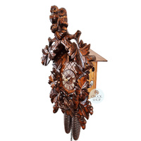Owls 8 Day Mechanical Carved Cuckoo Clock 46cm By SCHWER image