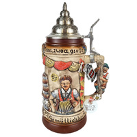 Oktoberfest Tapping The Keg Rustic Beer Stein 1L By KING image