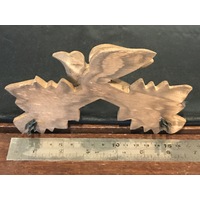 Wooden Carved Top For Cuckoo Clock Clip On 165mm image