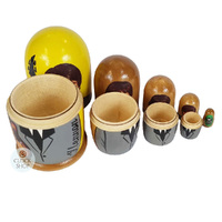 The Beatles Russian Dolls- Yellow 11cm (Set Of 5) image