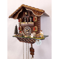 Beer Drinker Battery Chalet Cuckoo Clock With Dancers 35cm By TRENKLE image