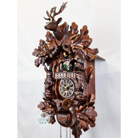Before The Hunt Battery Carved Cuckoo Clock With Dancers 44cm By TRENKLE image