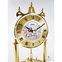 30cm Gold Anniversary Clock With Crystal Balls & Ornamental Dial By HALLER image