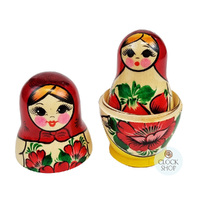 Kirov Russian Dolls- Red Scarf & Yellow Dress 12cm (Set Of 6) image