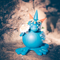 11cm Blue Dragon German Incense Burner By Seiffener image