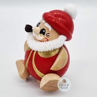 11cm Santa Red & Gold German Incense Burner By Seiffener image