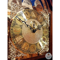 195cm Walnut Grandfather Clock With Westminster Chime & Moon Dial By AMS  image
