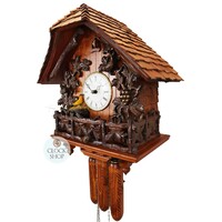 Chirping Bird 8 Day Mechanical Chalet Cuckoo Clock 44cm By ROMBA image